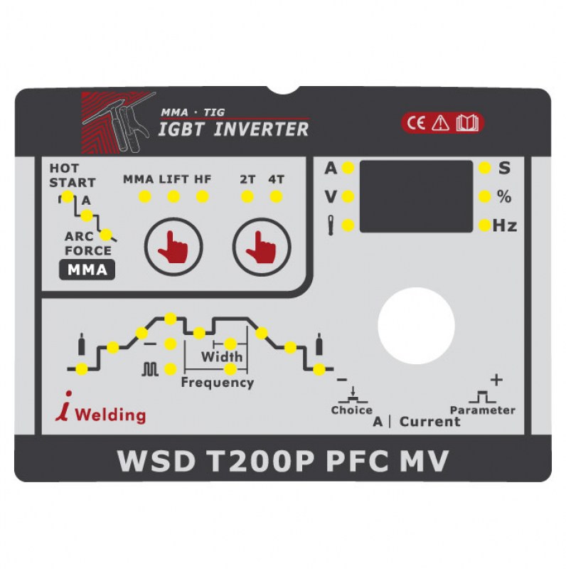 Panel Control TIG 200P PFC MV